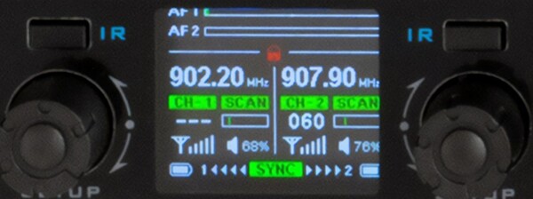 DIGITAL UHF PLL WIRELESS SYSTEM WITH GUITAR TRANSMITTER AND HEADSET MICROPHONE WIRELESS BODYPACK